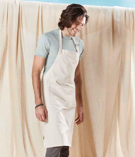 Westford Mill Fairtrade Adult Craft Apron - NAT - ONE
